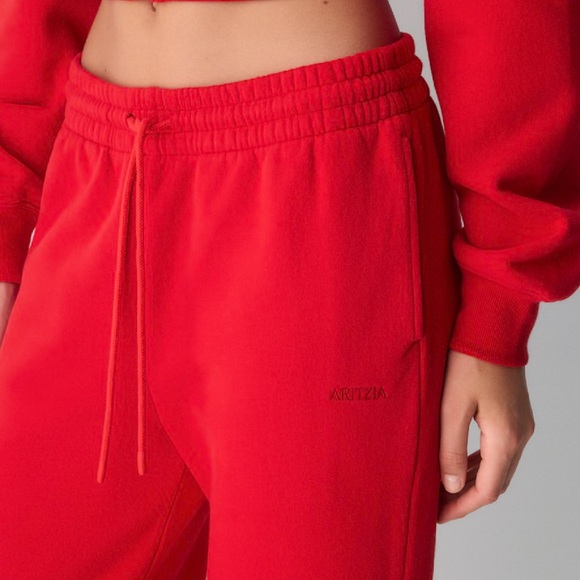 Aritzia Red Track Pants - Picture 4 of 12
